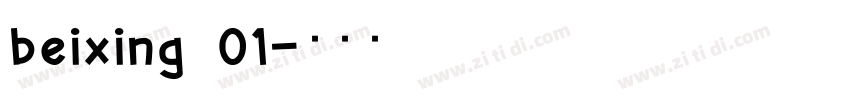 beixing 01字体转换